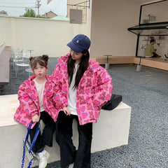 Doudoune-mere-fille-avec-imprime-4