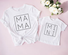 Tee shirt mère fille mon mini moi
