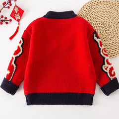 Pull-noël-famille-rouge-tricoté-5