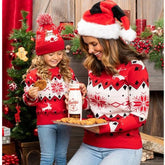 Pull de Noël assorti mère-fille