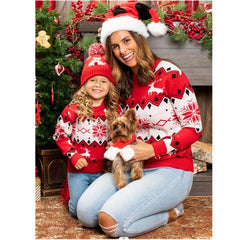 Pull de Noël assorti mère-fille
