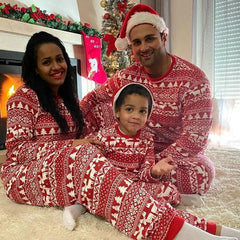 Pyjama de Noël assorti pour la famille - maman, papa et enfant