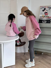 Sweat assorti mère-fille en coton