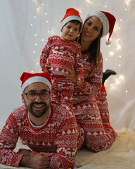 Pyjama de Noël assorti pour la famille - maman, papa et enfant