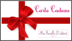 Carte Cadeau Ma Famille D'abord