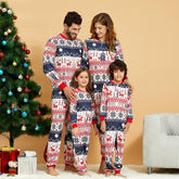 Pyjama Noël Famille Flocon de Neige Renne
