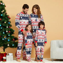 Pyjama Noël Famille Flocon de Neige Renne