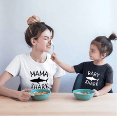 Le tee shirt mère fille requin