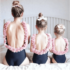 Maillot de bain mère fille dos nu