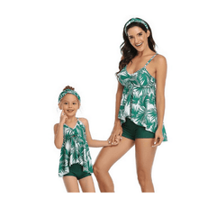 Maillot de bain mère fille tropical