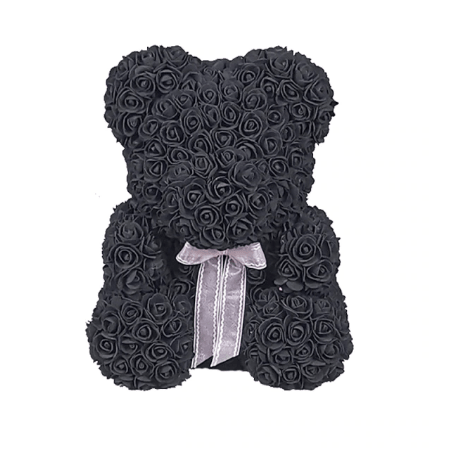 Ours en roses noir