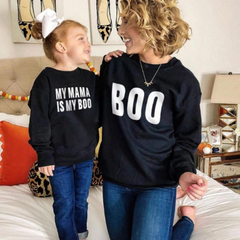Pull mère fille Boo