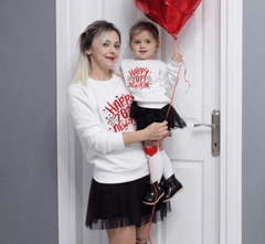 Pull mère fille bonne année