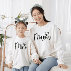 Pull mère fille maman et mini