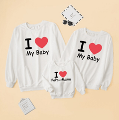 Pull noël famille I love You