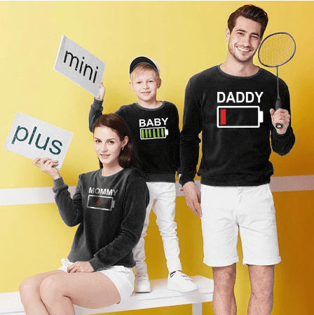 Pull top assorti famille