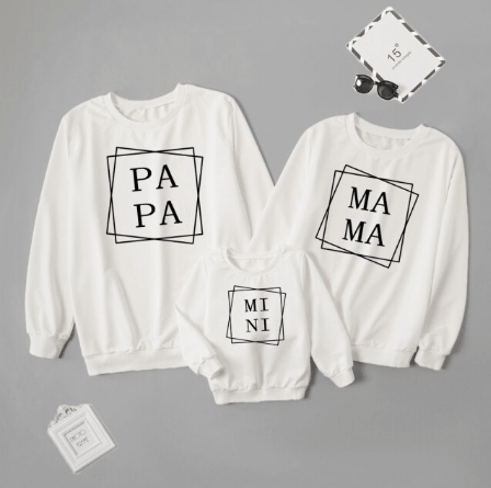 Pull noël famille mon mini moi