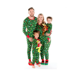 Pyjama noël famille guirlandes