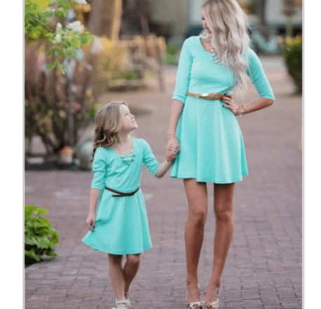 Robe de mariage pour mère et fille