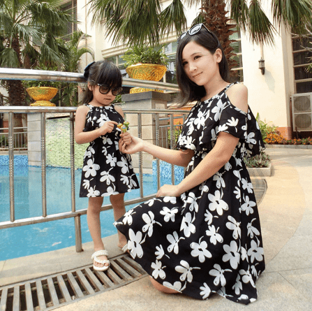Robe mère fille assortie pour l'été