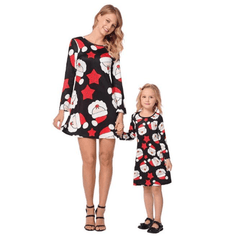 Robe mère fille papa noël