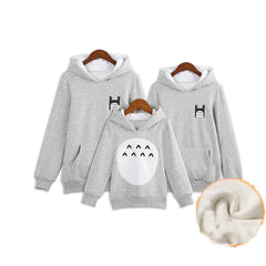 Sweat famille dessin animé en polaire