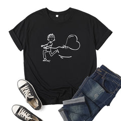 Tee Shirt Couple Dessin Animé