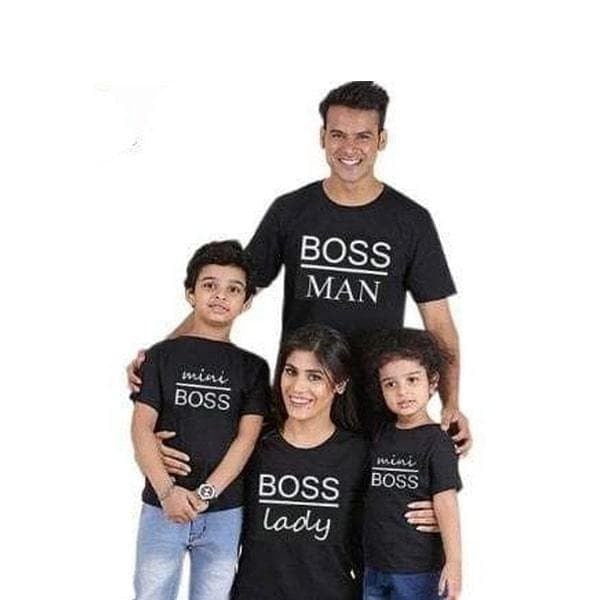 Tee shirt famille assorti boss