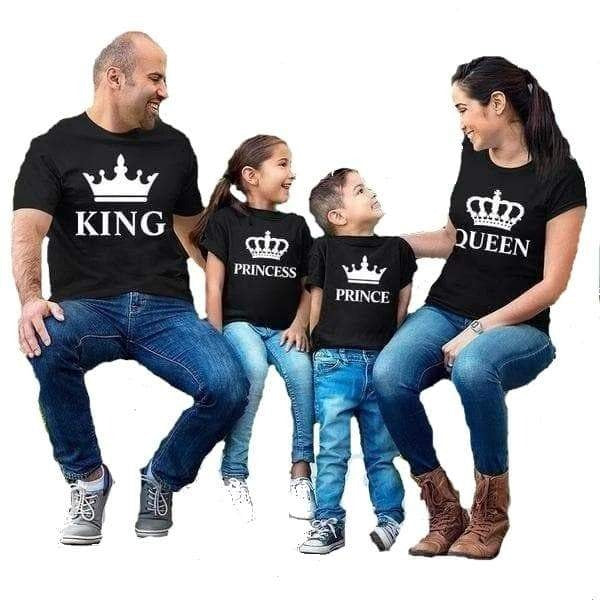 Tee shirt famille assorti roi