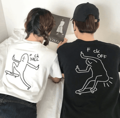 Tee shirt couple Hypster