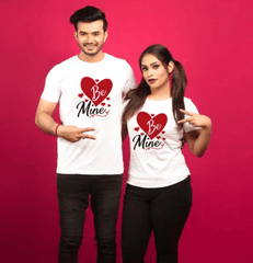 Tee shirt couple assorti Be mine