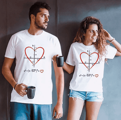 Tee shirt couple formule mathématique