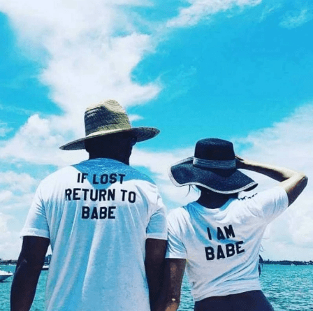 Tee shirt couple je suis perdu