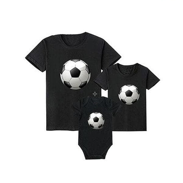 Tee shirt famille assorti football
