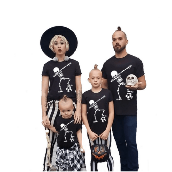 Tee shirt famille assorti halloween