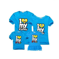 tee shirt famille assorti j'aime ma famille