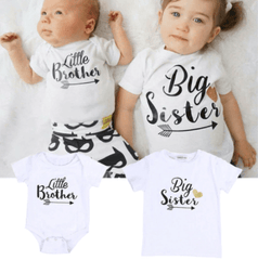 Tee shirt frère et sœur avec flèche