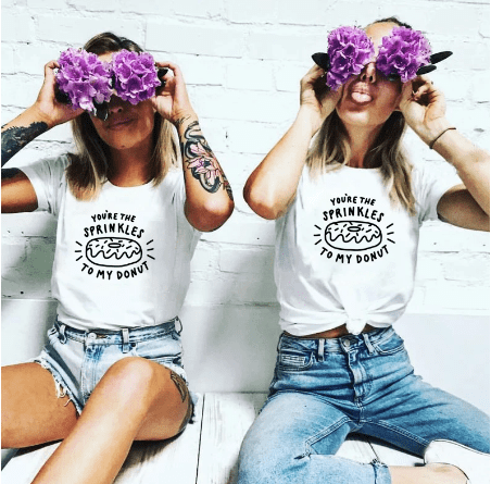 Tee shirt meilleure amie Donut