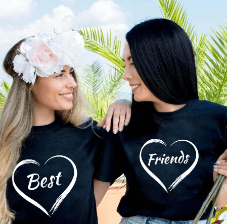 Tee shirt meilleure amie pour offrir