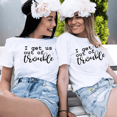 Tee shirt meilleure amie trouble