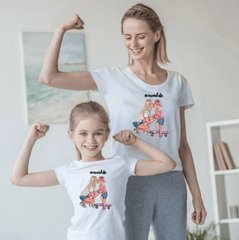 Tee shirt mère fille à la mode
