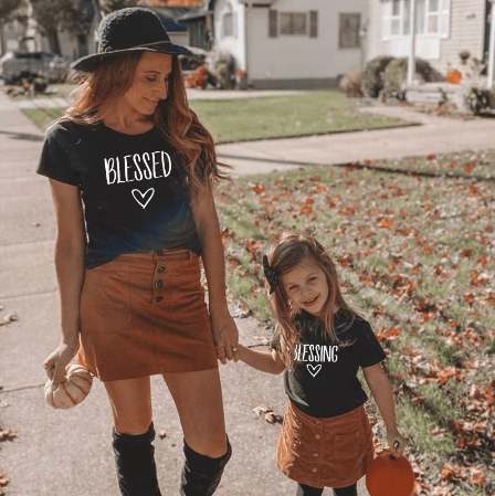 Tee shirt mère fille bénédiction