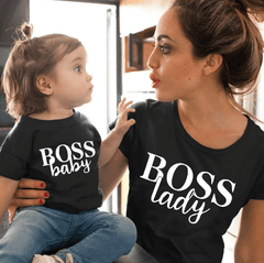 Tee shirt mère fille boss lady
