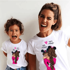 Tee shirt mère fille câlins