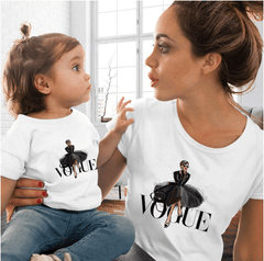Tee shirt mère fille en vogue