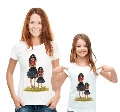Tee shirt mère fille fashion