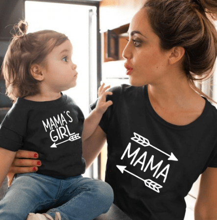 Tee shirt mère fille maman et moi