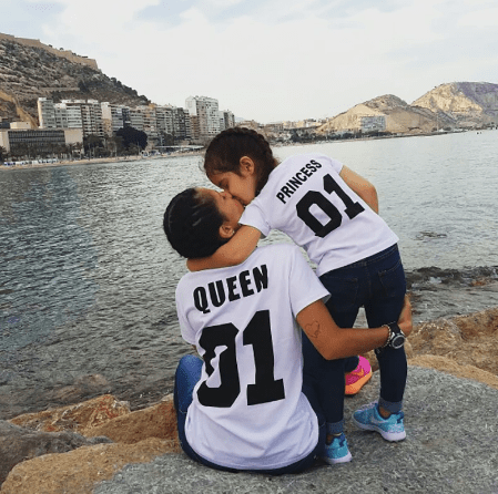 Tee shirt mère fille princesse et reine