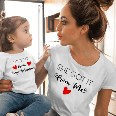 Tee shirt mère fille rigolo