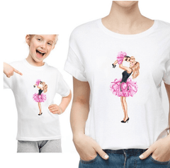 Tee shirt mère fille super maman